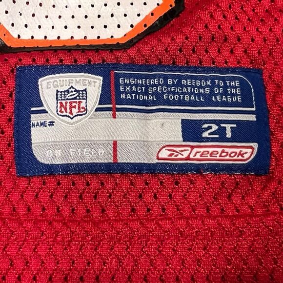 Vintage Reebok NFL Buccaneers Jurevicius #83 Jersey Toddler 2T Rare Y2K - Picture 9 of 11